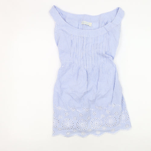 JoJo Maman Bébé Women's Blue Stripe Camisole Blouse, L