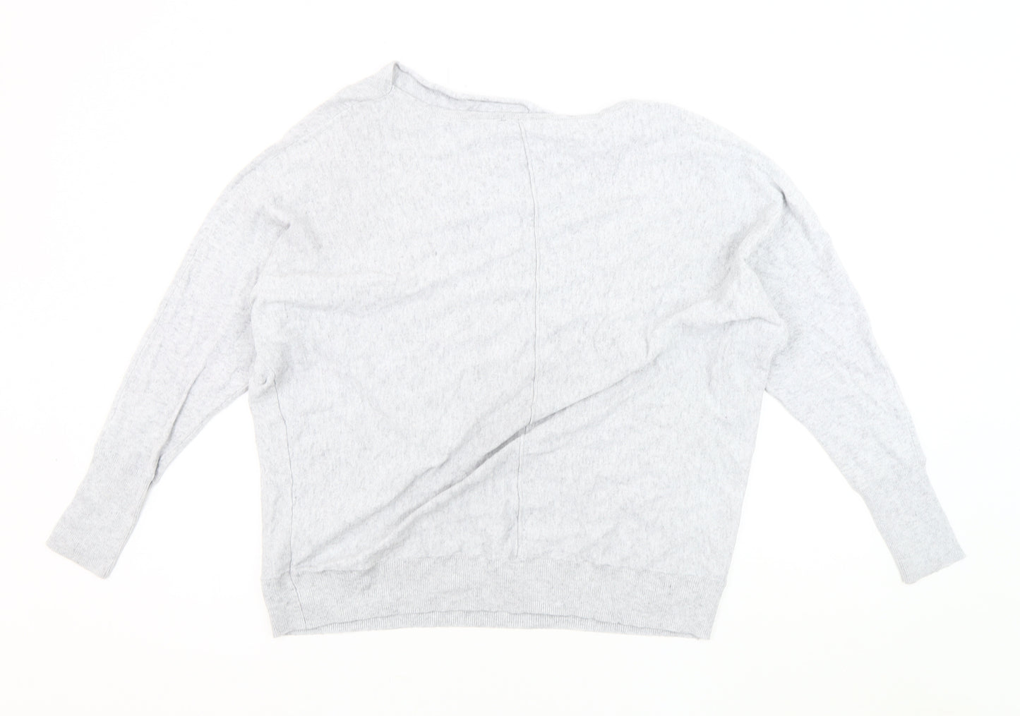 Mint Velvet Women's Grey Dolman Sleeve Pullover Jumper L