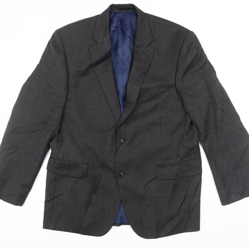John Lewis Men's Grey Wool Blazer 42S Regular Fit