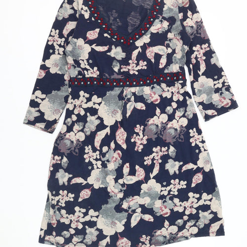 White Stuff Women's Floral Dress, Size 12, Multicoloured