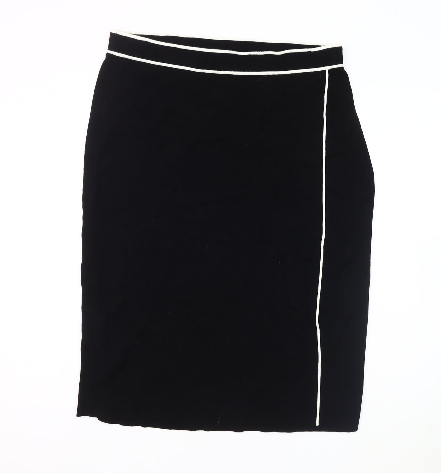 Hobbs Women's Black Pencil Skirt, Size L, No Pattern