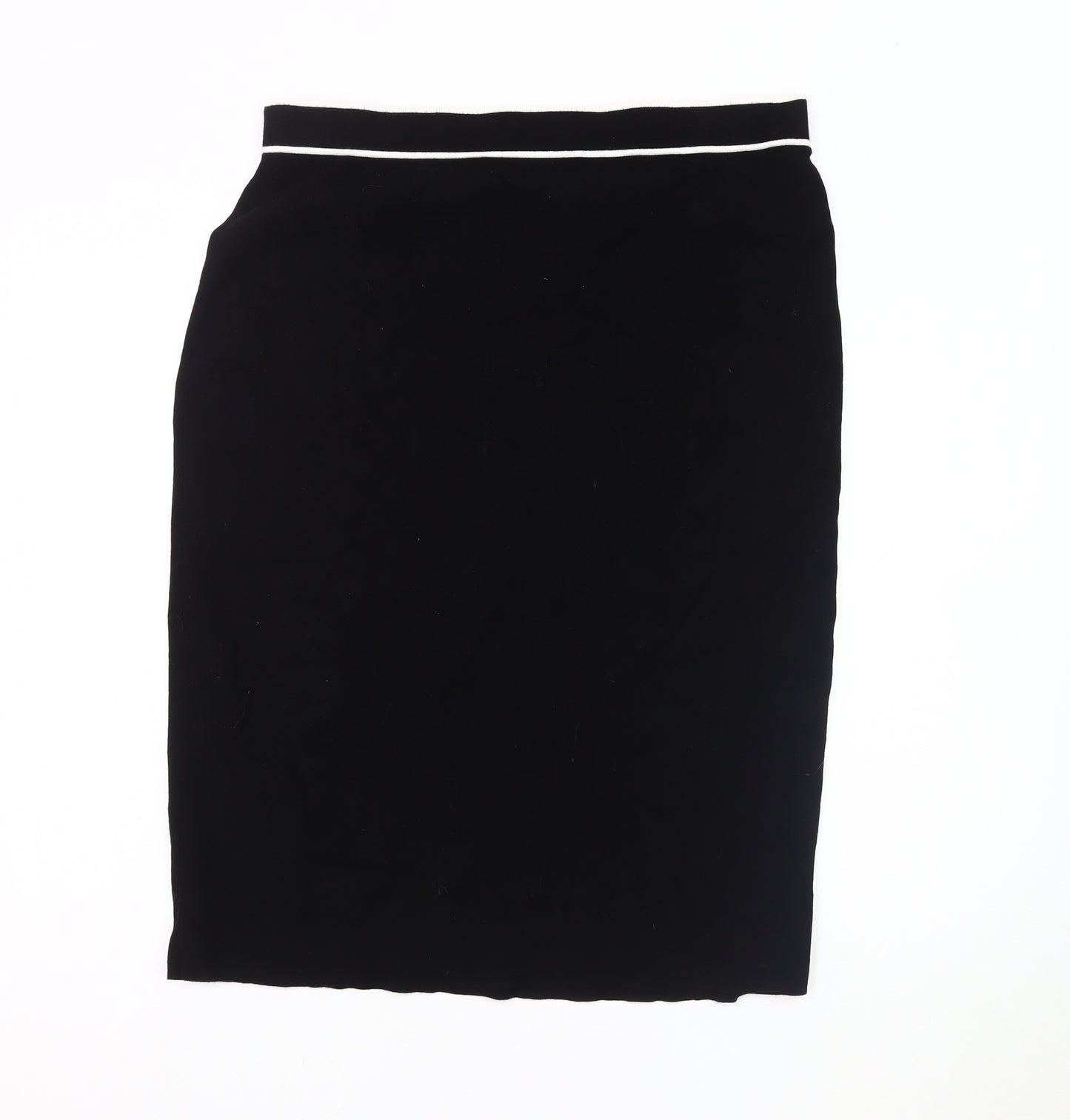 Hobbs Women's Black Pencil Skirt, Size L, No Pattern