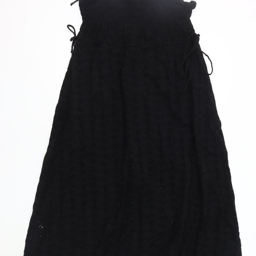 MNG Black Sleeveless Dress XS with Strappy Sleeves