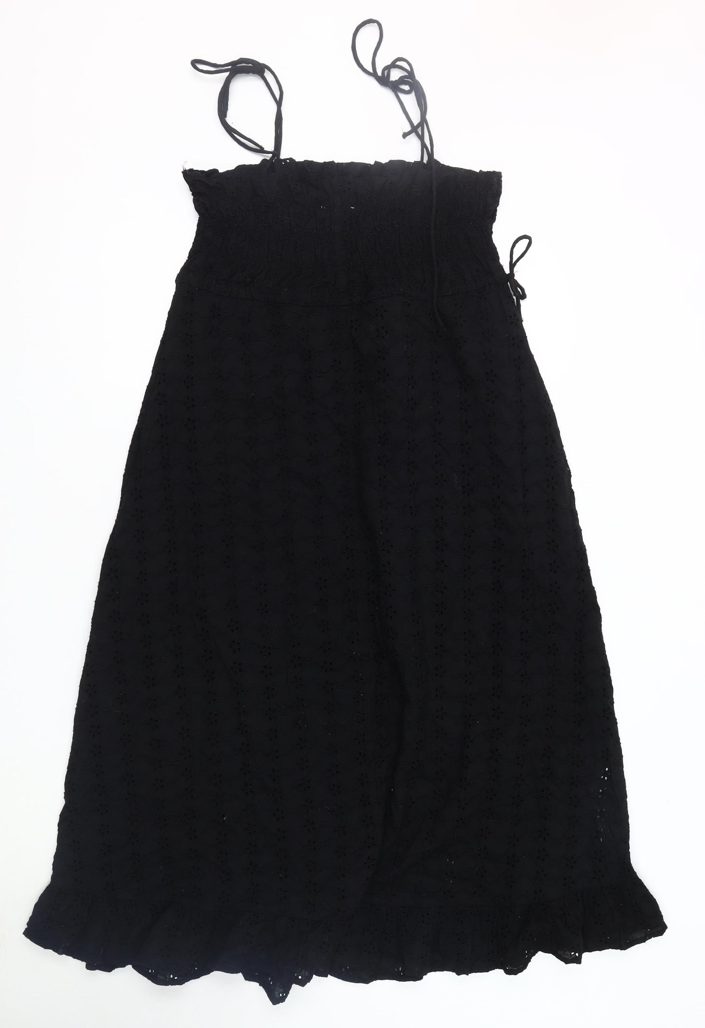 MNG Black Sleeveless Dress XS with Strappy Sleeves