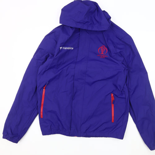 Men's Fanatics Blue Hooded Windbreaker M