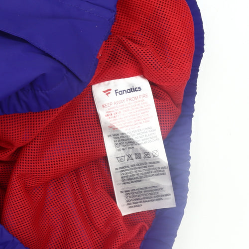 Men's Fanatics Blue Hooded Windbreaker M