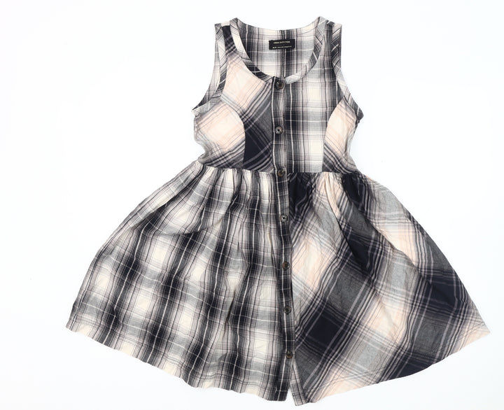 Urban Outfitters Women's Grey Plaid Shirt Dress XS