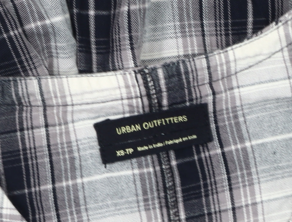 Urban Outfitters Women's Grey Plaid Shirt Dress XS