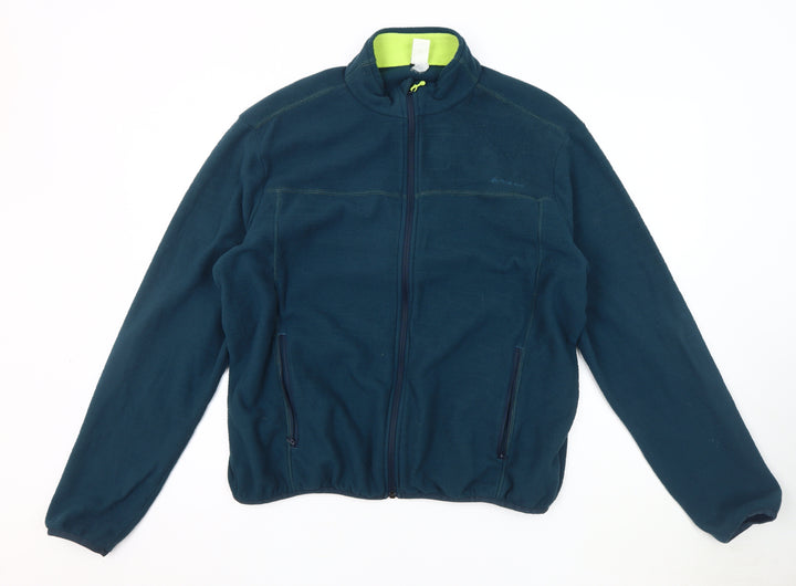 Decathlon Men's Blue Fleece Jacket 2XS, Full Zip, Lined