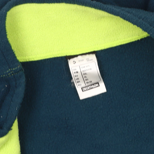 Decathlon Men's Blue Fleece Jacket 2XS, Full Zip, Lined