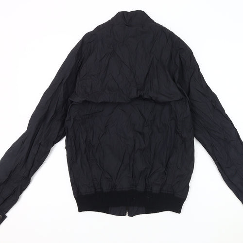 Crafted Men's Black Bomber Jacket - Size S