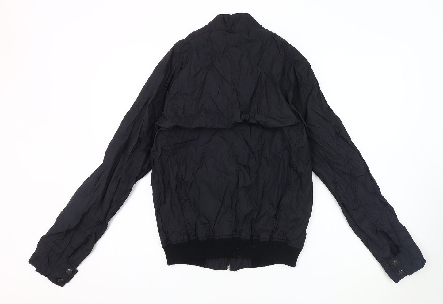 Crafted Men's Black Bomber Jacket - Size S