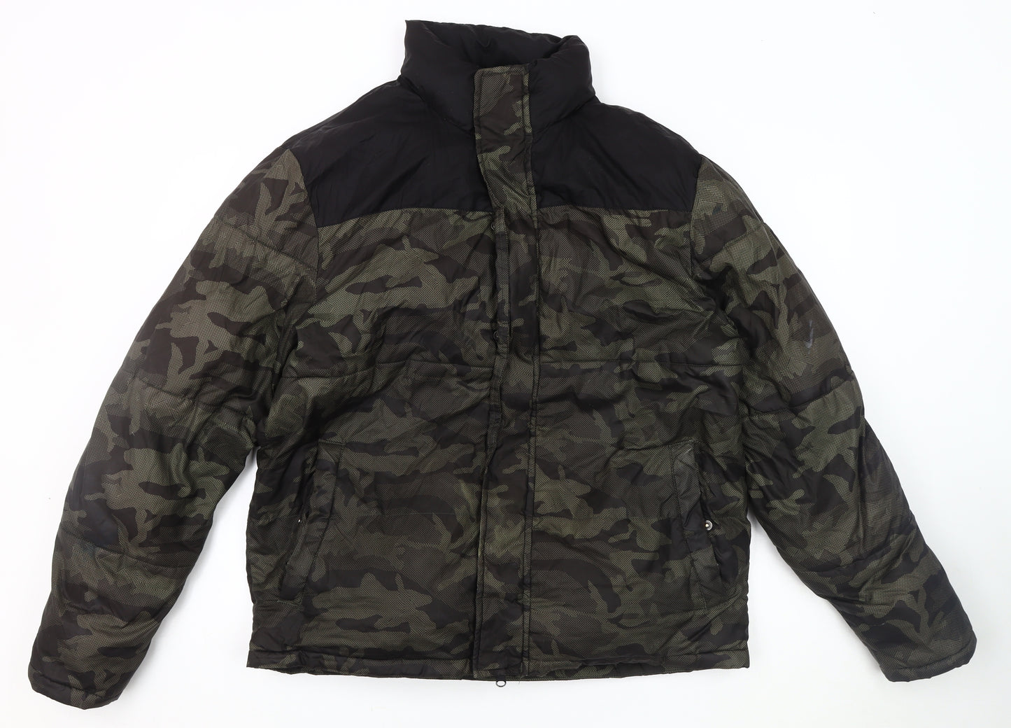 Red Herring Men's Camouflage Puffer Jacket M