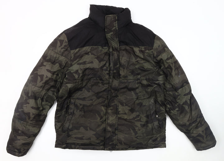 Red Herring Men's Camouflage Puffer Jacket M