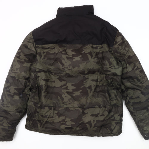 Red Herring Men's Camouflage Puffer Jacket M
