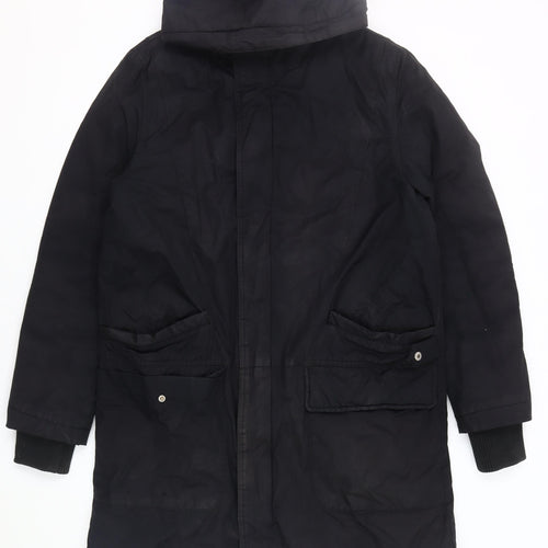 Jasper Conran Men's Black Parka Coat Size S