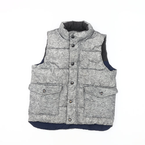 Gap Boys Grey Sleeveless Puffer Jacket 5 Years Winter Casual