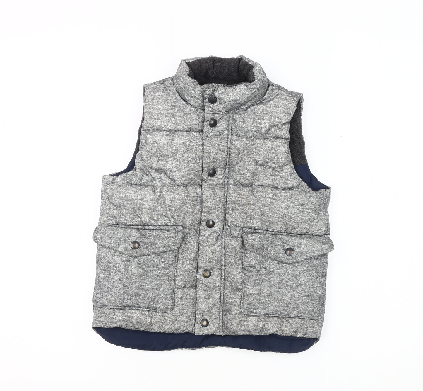 Gap Boys Grey Sleeveless Puffer Jacket 5 Years Winter Casual