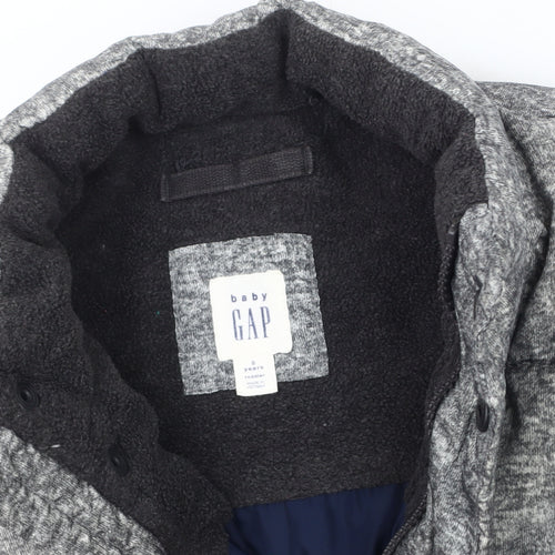 Gap Boys Grey Sleeveless Puffer Jacket 5 Years Winter Casual