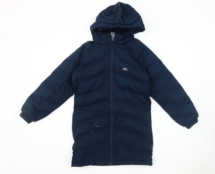 Trespass Boys Blue Puffer Jacket 7-8 Years Waterproof