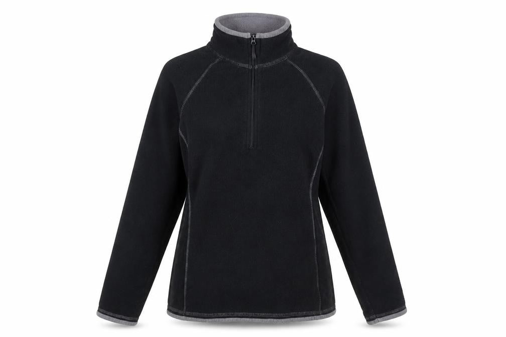 Mountain Warehouse Women's Black Fleece Pullover Sweatshirt