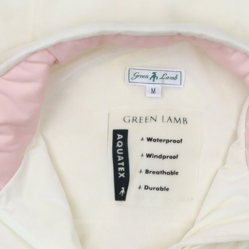 Green Lamb Women's Ivory Windbreaker Jacket M