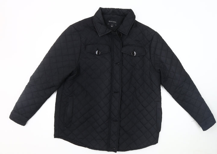 Brave Soul Women's Black Quilted Jacket Size 12