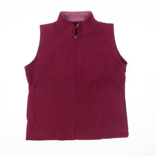 ISLE Essentials Women's Red Fleece Waistcoat Size L