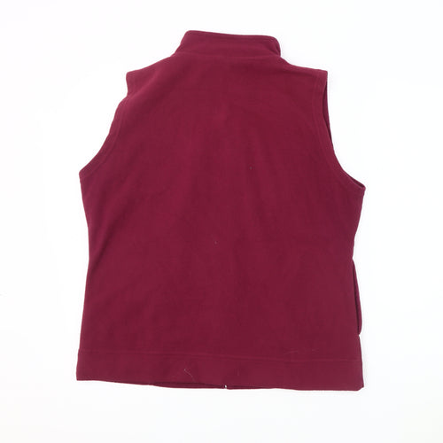 ISLE Essentials Women's Red Fleece Waistcoat Size L