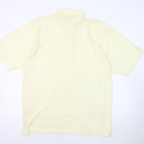 Glenmuir Men's Ivory Short Sleeve Polo XL