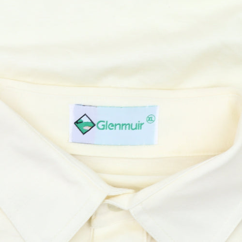 Glenmuir Men's Ivory Short Sleeve Polo XL