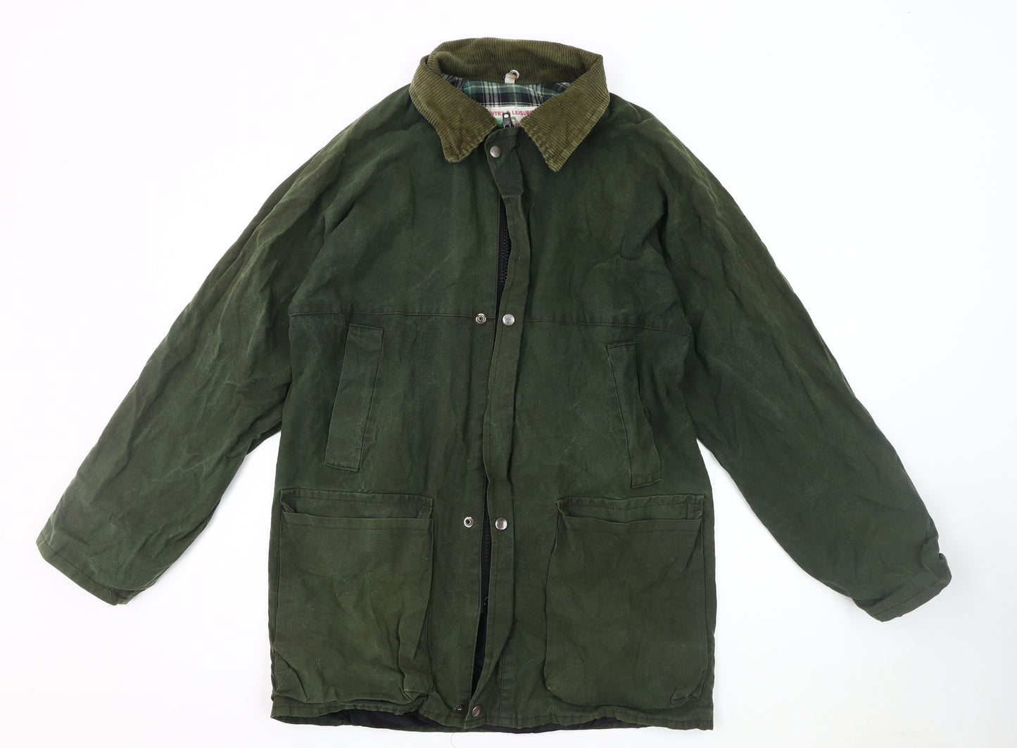 Country & Leisure Men's Green Overcoat Size S
