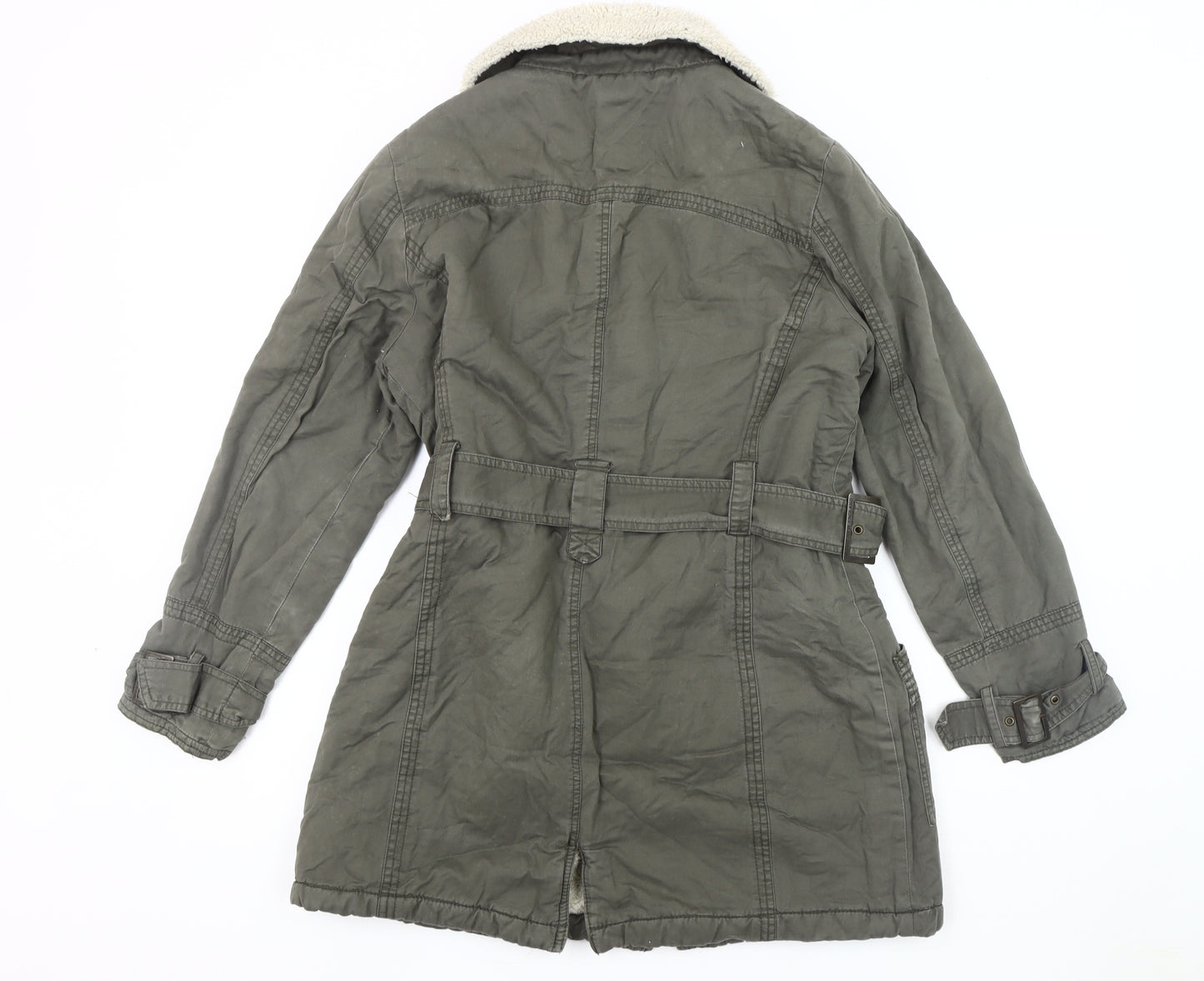 Maine New England Women's Grey Parka Coat Size 14