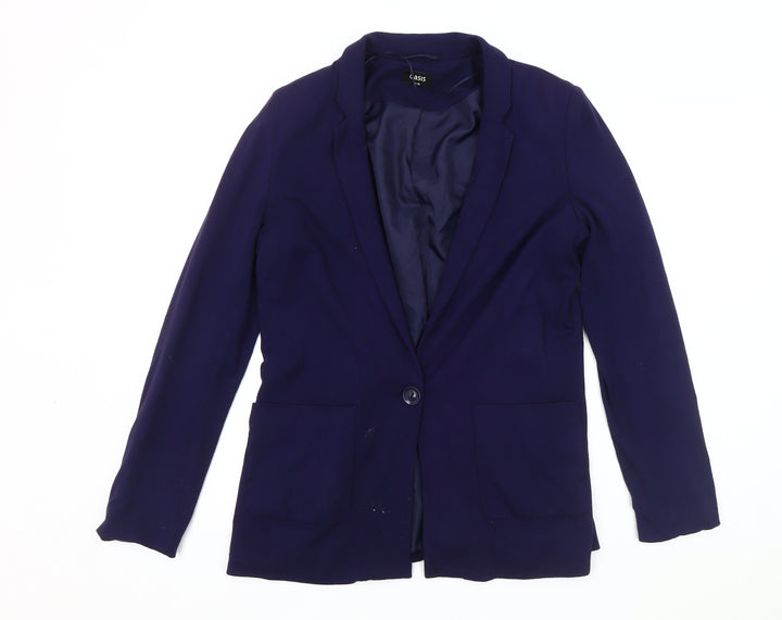 Oasis Women's Blue Blazer, Size 10, Notch Lapel