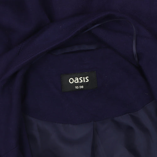 Oasis Women's Blue Blazer, Size 10, Notch Lapel