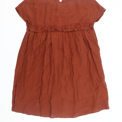 Apricot Women's Brown Knee Length Shift Dress