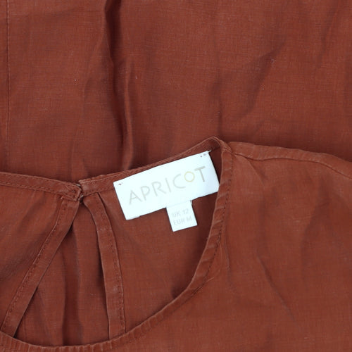 Apricot Women's Brown Knee Length Shift Dress