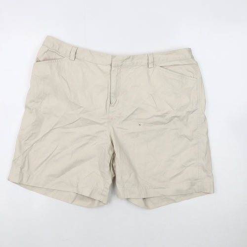 Eddie Bauer Women's Beige Chino Shorts Size 14
