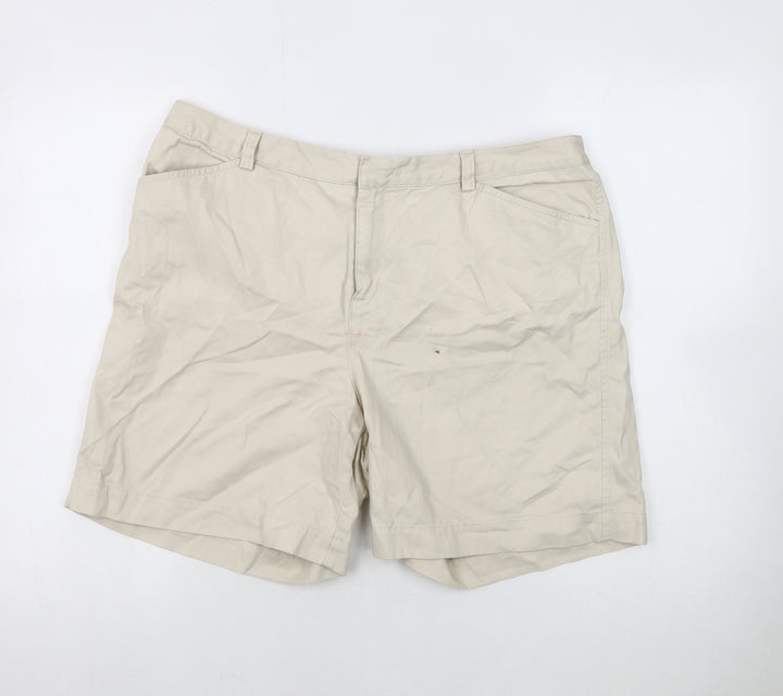 Eddie Bauer Women's Beige Chino Shorts Size 14