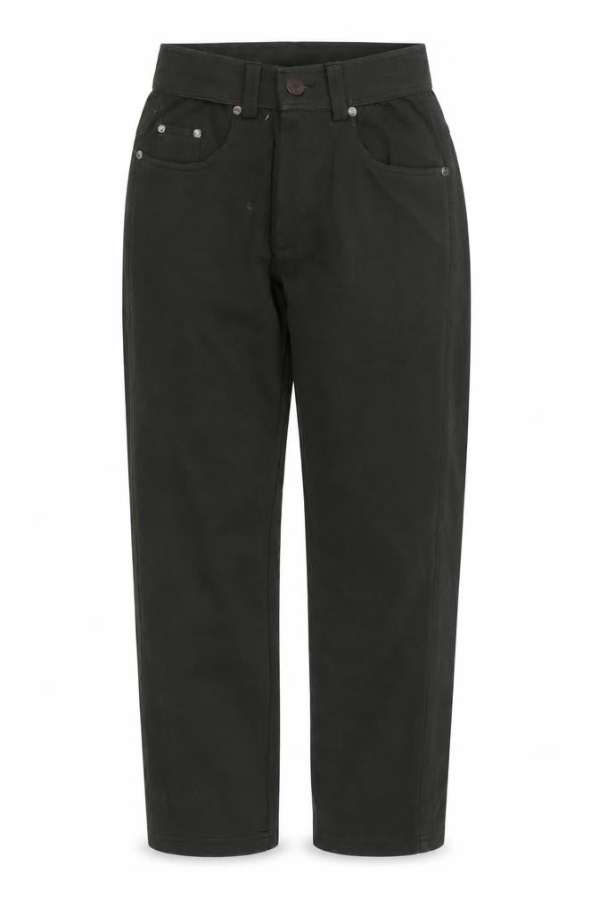 Front view of Levi's Women's Black Straight-Leg Trousers M