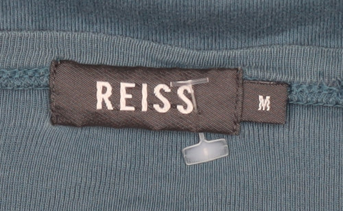 Reiss Men's Blue Long Sleeve Cotton T-Shirt M
