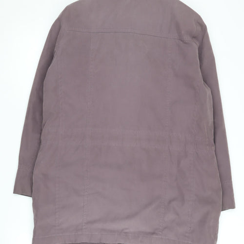 Bm Women's Purple Long Coat - Size S, Casual