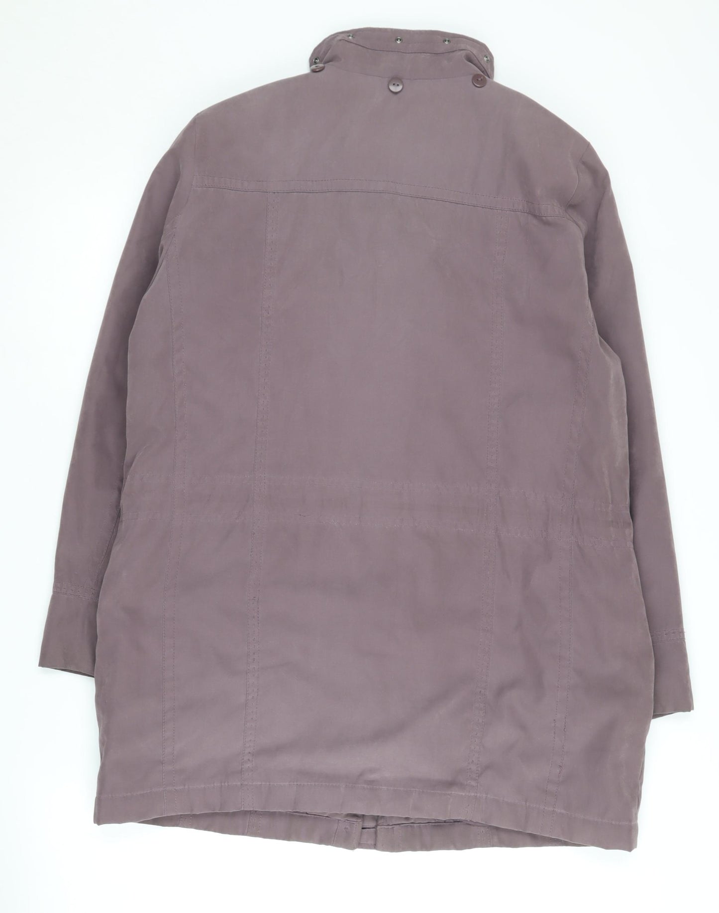 Bm Women's Purple Long Coat - Size S, Casual