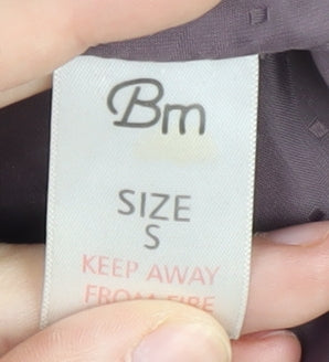 Bm Women's Purple Long Coat - Size S, Casual