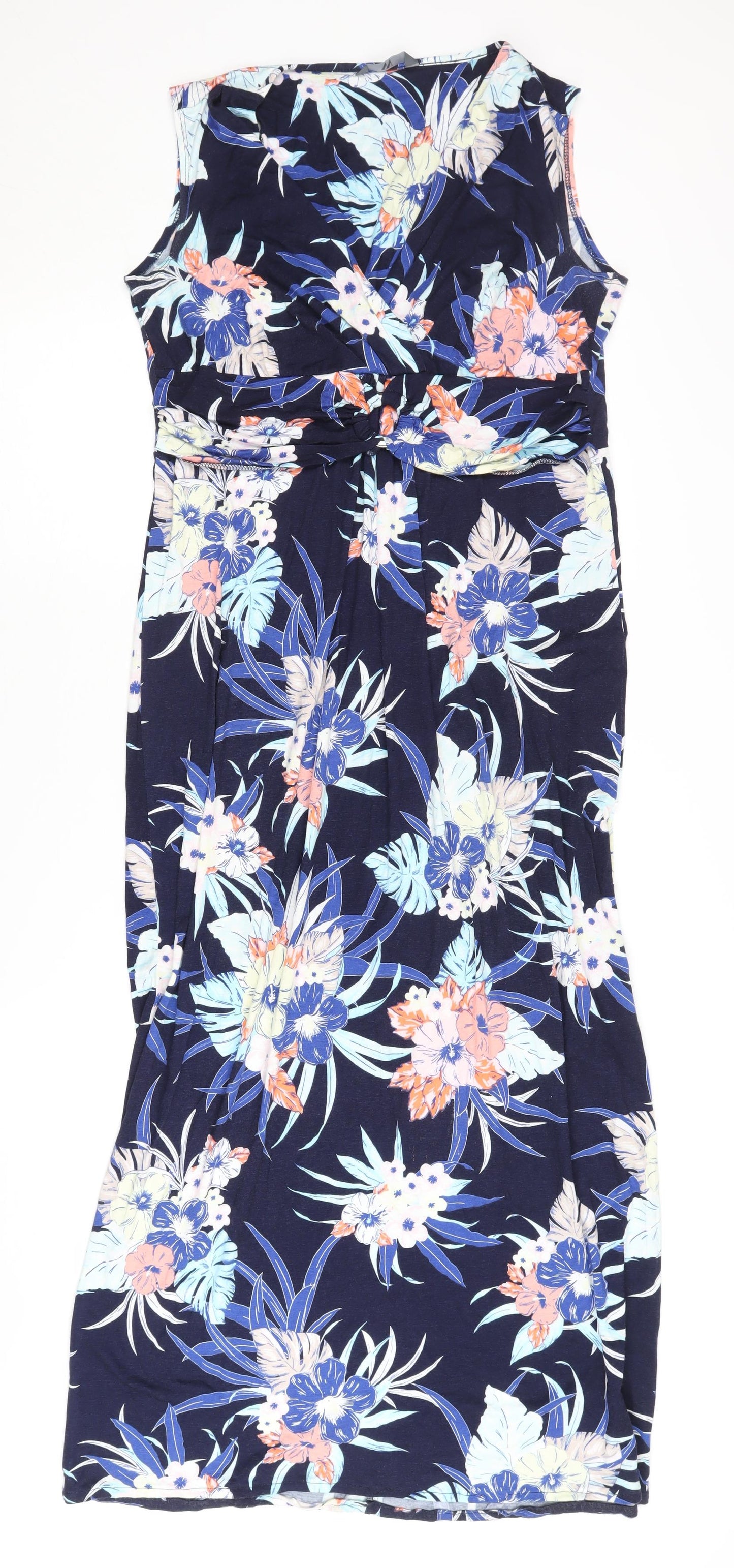 BHS Women's Multicoloured Floral Dress Size 16