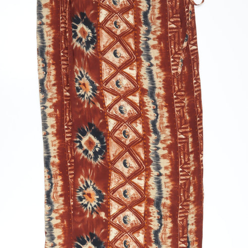 Wallis Women's Multicoloured Geometric Wrap Midi Skirt