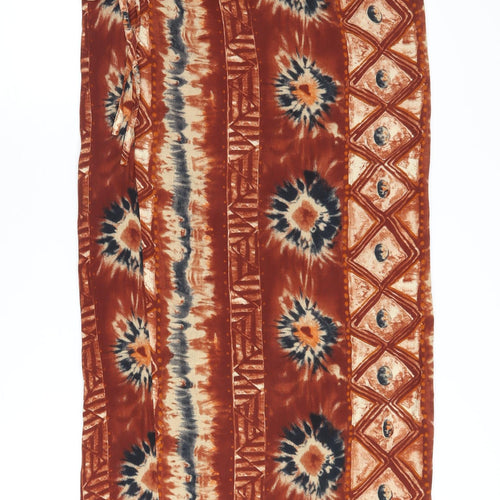 Wallis Women's Multicoloured Geometric Wrap Midi Skirt