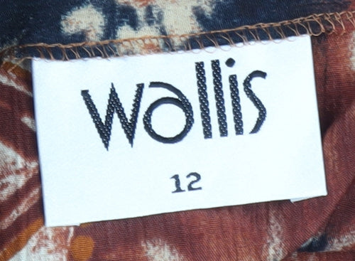 Wallis Women's Multicoloured Geometric Wrap Midi Skirt