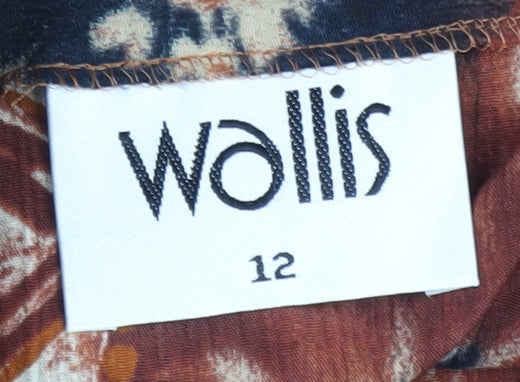 Wallis Women's Multicoloured Geometric Wrap Midi Skirt