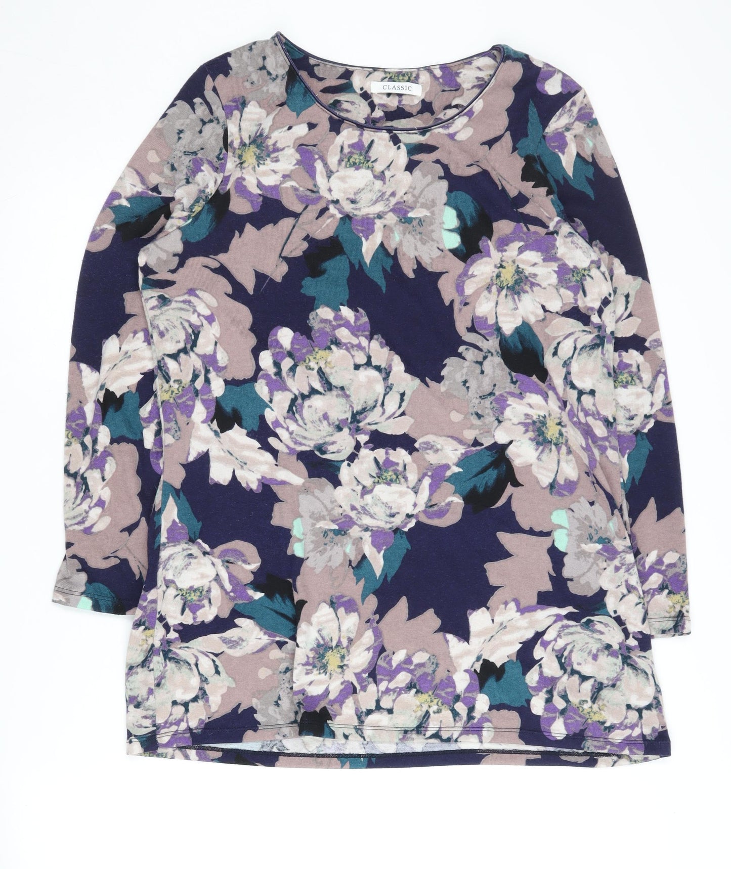 Marks and Spencer Women's Multicoloured Floral Pullover, Size 16